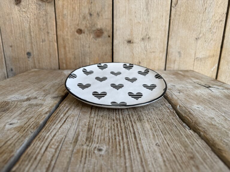 ontbijtbord met hartjes in diverse designs